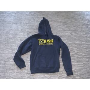 UC Davis Animal Science Pullover Sweater Hoody. Size Small